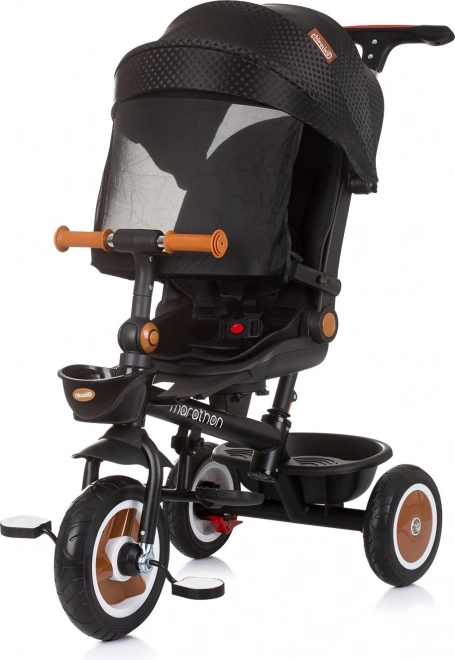 Chipolino Tretroller mit Dach Marathon 2-in-1 Obsidian