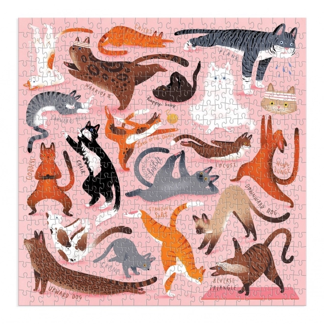 Galison Katzen-Yoga Puzzle 500 Teile