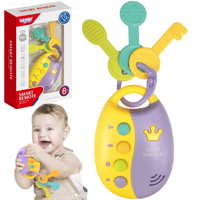 Interaktives Autoschlüssel-Set mit Fernbedienung und Beißring für Babys