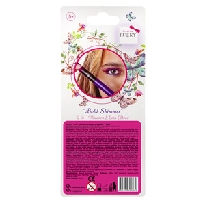 Lukky 2-in-1 Wimperntusche und Glitzer Lila