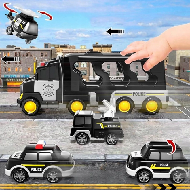 Woopie policia abschleppwagen set