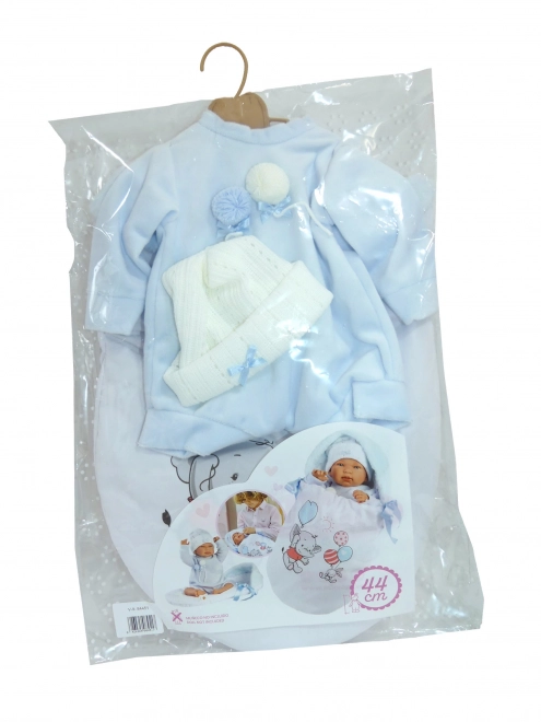 Bekleidungsset für Puppe NEW BORN 43-44 cm