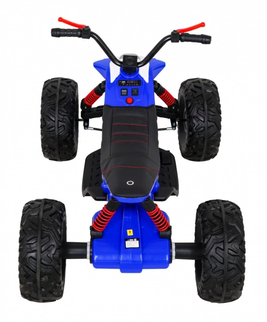Lucky Seven Batterie Quad Blau + EVA Räder + Langsamer Start + LED + MP3 USB