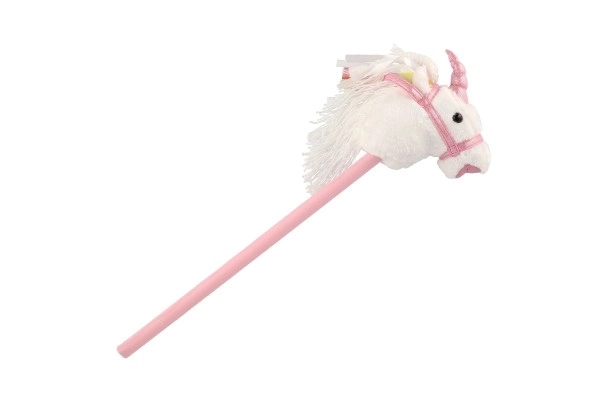 Einhorn Steckenpferd Plüsch 80 cm mit Sound