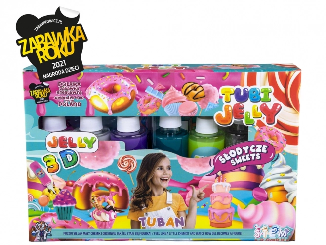 Tubi Jelly Set 6 Farben - Süßigkeiten