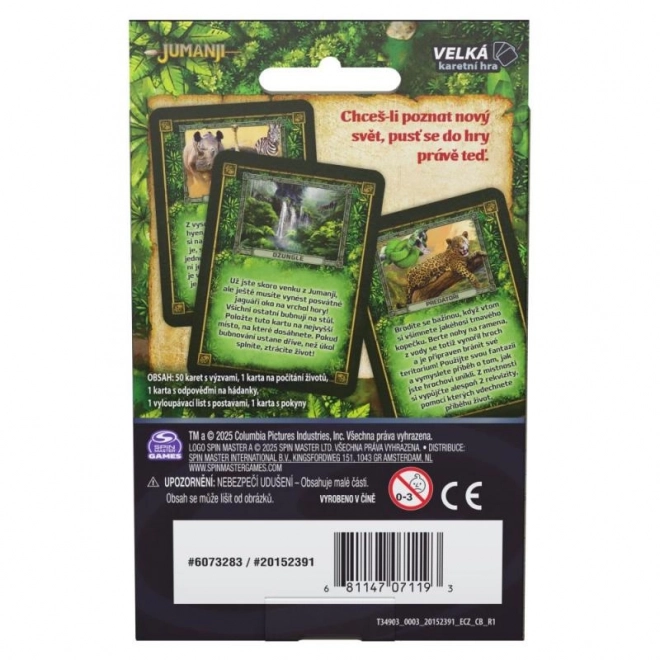 Jumanji Kartenspiel