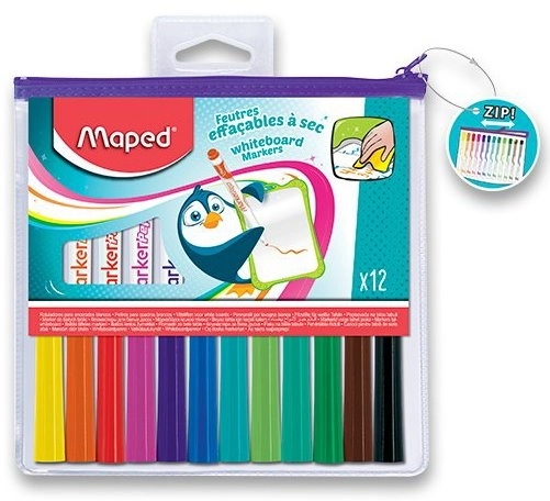 Maped Bunte Whiteboard-Marker 12er-Set