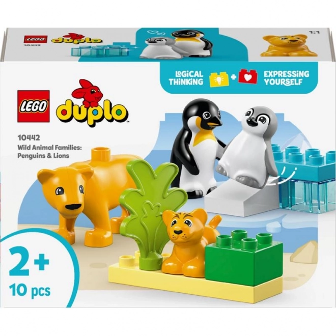 Lego Duplo – Pinguin- und Löwenfamilien