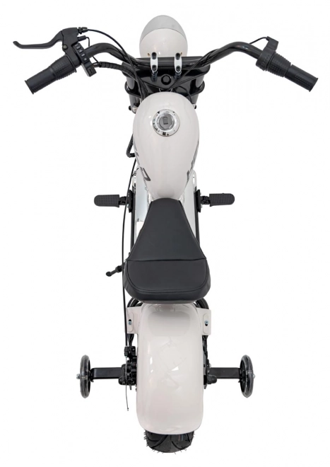 Motorrad Chopper Warrior Weiß