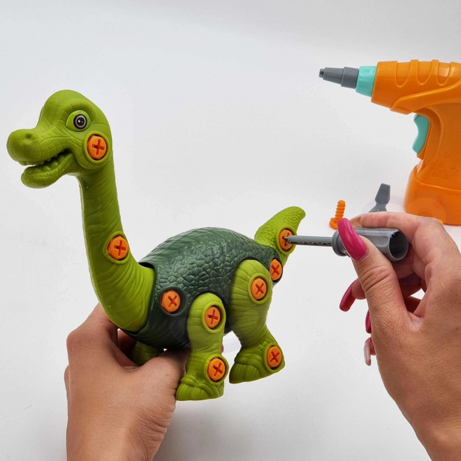 Zusammenbaubarer Dinosaurier WOOPIE mit Bohrer