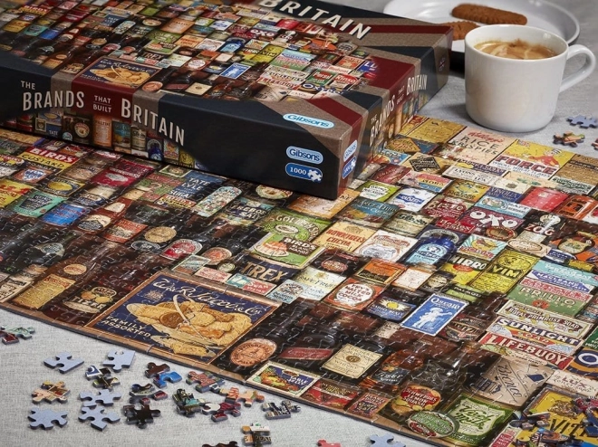 Puzzle Marken, die Großbritannien aufgebaut haben - 1000 Teile