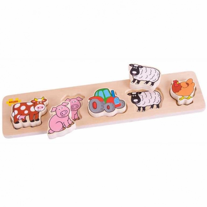 Bigjigs Baby Bauernhof Holzpuzzle