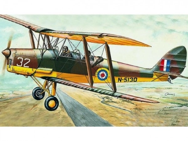 Realistisches Modellflugzeug D.H.82 Tiger Moth