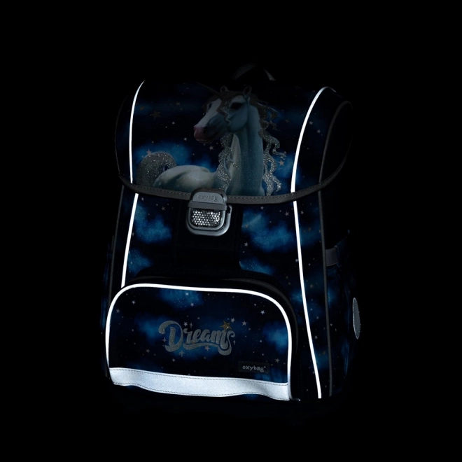 Premium Schulrucksack Einhorn