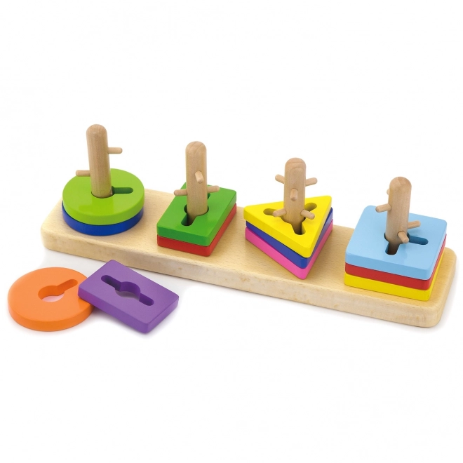 Holzpuzzle mit Formen