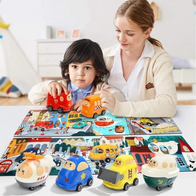 Top Bright Holzpuzzle mit Feuerwehrwagen Spielzeug