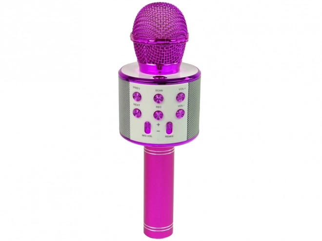 Kabelloses USB-Karaoke-Mikrofon mit Lautsprecher Pink