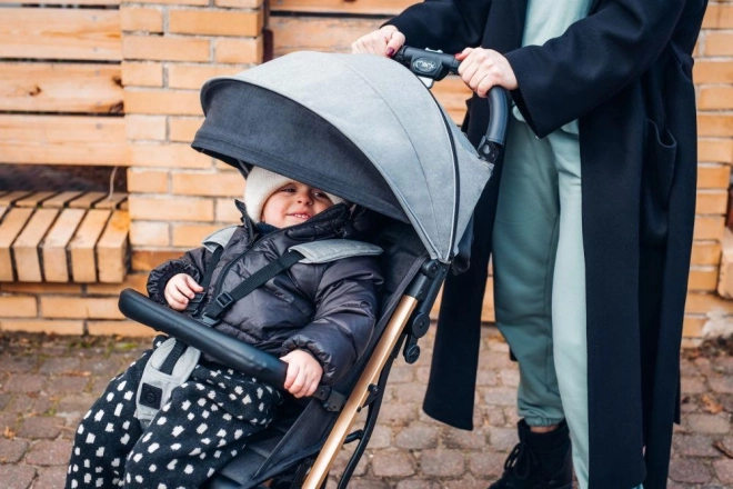 Sportlicher Kinderwagen MoMi Estelle Dakar Schwarz Ginko