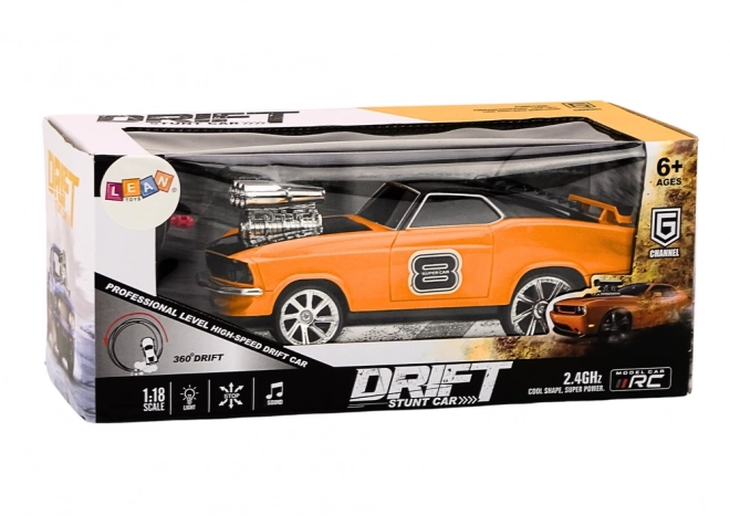 Ferngesteuertes Drift-Auto 1:18 mit Licht- und Soundeffekten