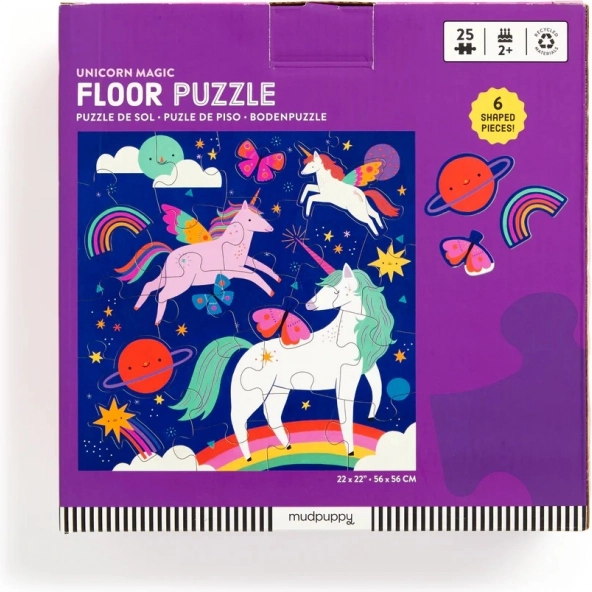 Mudpuppy Bodenpuzzle Magische Einhörner 25 Teile
