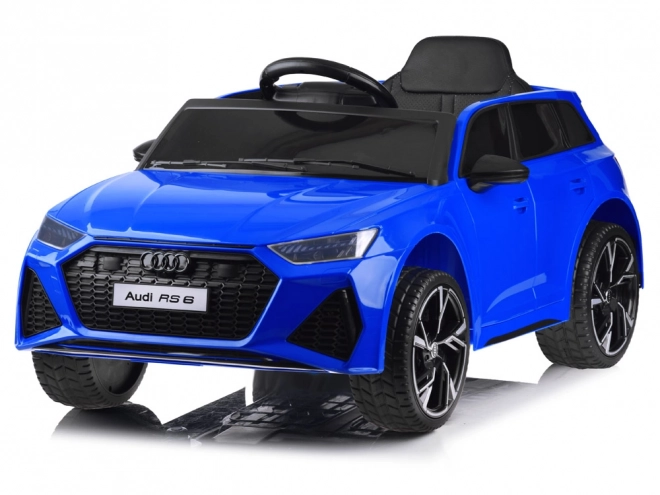Elektrisches Audi RS 6 Spielzeugauto für Kinder – Blau