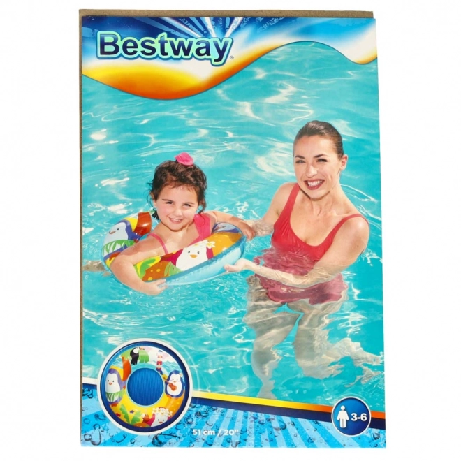 Aufblasbarer Schwimmring 51cm - Meerjungfrau-Design – Pinguine