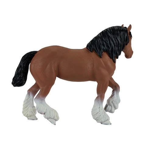 Braunes Mojo Clydesdale Pferd