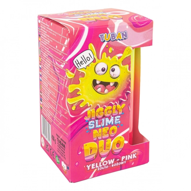 Jiggly Neo Duo Slime Gelb-Rosa