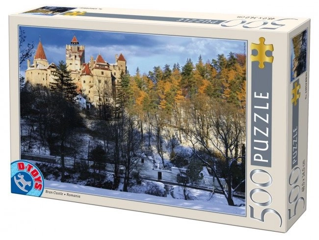 D-Toys Puzzle Winter in Bran, Rumänien 500 Teile