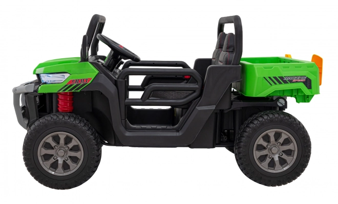 Auto Pick-Up Speed 900 pro Kinder Grün + 4x4 Antrieb + bewegliche Pumpe + Kofferraum + Fernsteuerung + Schaufel + LED Audio