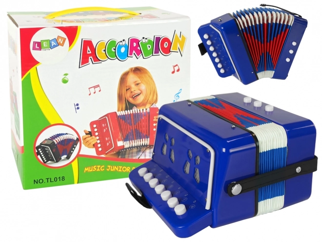 Akordeon für kleine Musiker blau