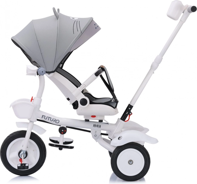 Chipolino Dreirad Mit Verdeck Futuro 2in1 Grau