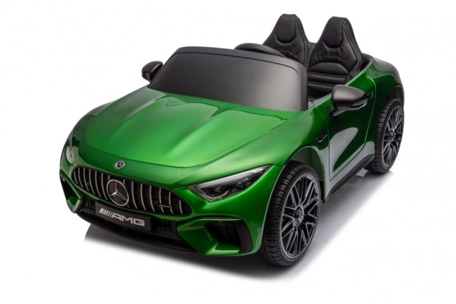 Elektrisches Kinderauto MERCEDES AMG SL63 Grün Lackiert