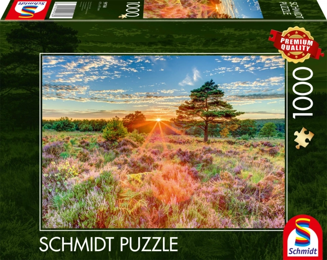 SCHMIDT Puzzle Sonnenuntergang auf der Heide 1000 Teile