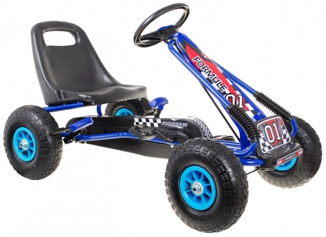 Kinder-Gokart Air Blau mit Pedalantrieb