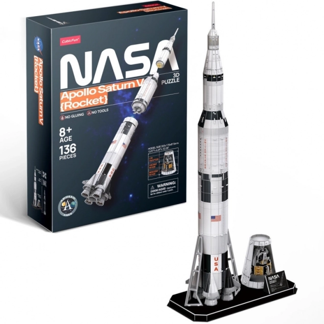 3D Puzzle Apollo Saturn Rakete