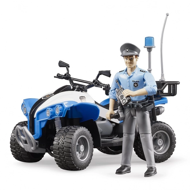 Bruder Polizierenntner Quad mit Figur