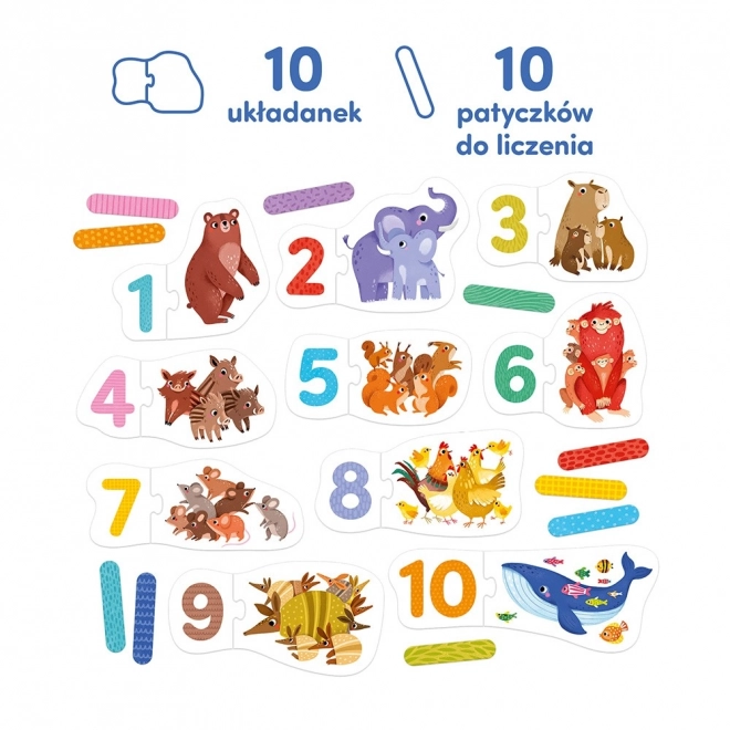 Paarpuzzle - Zahlen