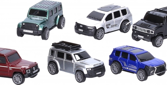 Metall-Geländewagen 7,6 cm mit Rückziehantrieb