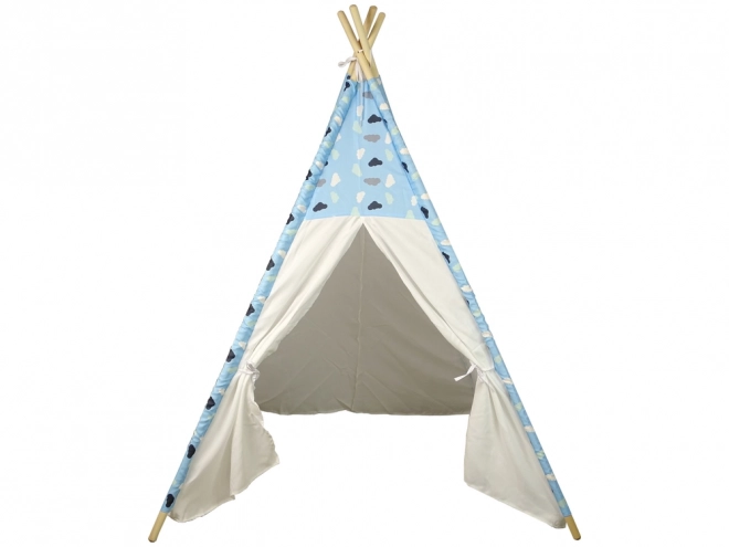 Tipi Spielzelt für Kinder Wolken Wasserdicht