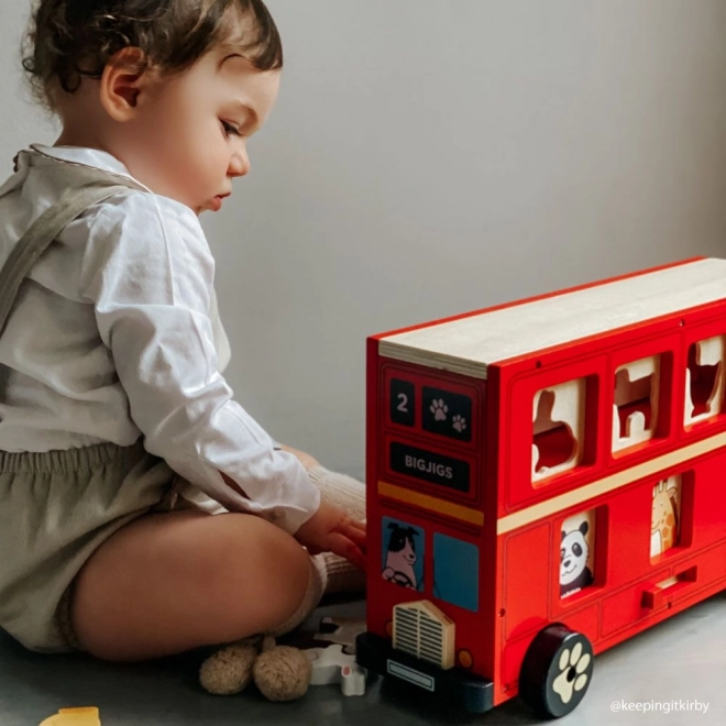 Holzbus mit Tieren von Bigjigs Toys