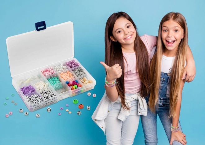 Set aus Perlenstrang-Box