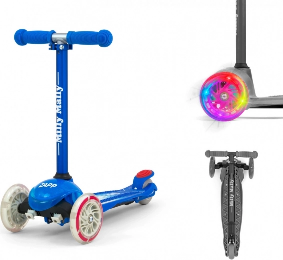 Klappdesign und LED-Räder