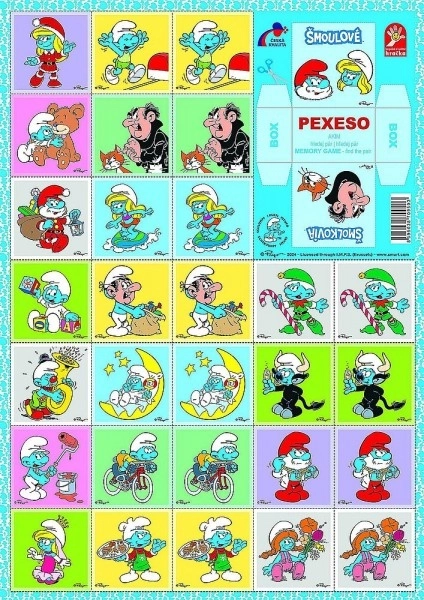 Pexeso SMURFS Gedächtnisspiel