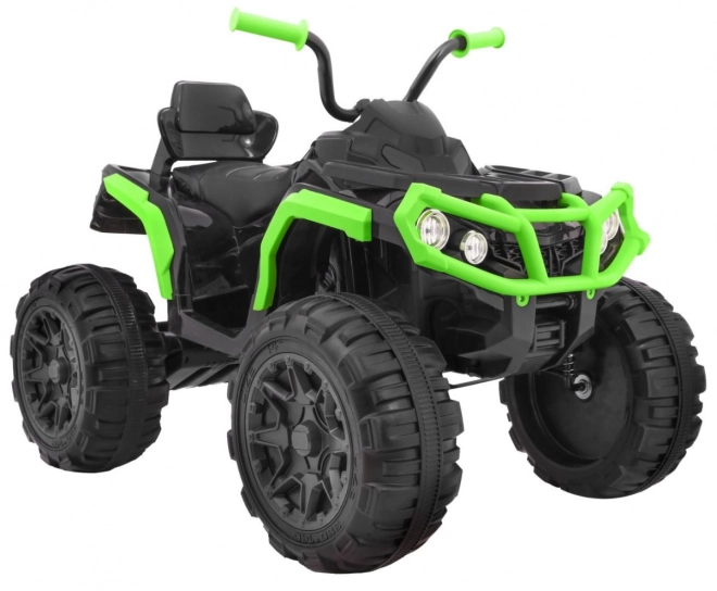 Kinder-Batterie-Quad Schwarz/Grün + EVA-Reifen + MP3-Radio + LED-Diode + sanfter Start