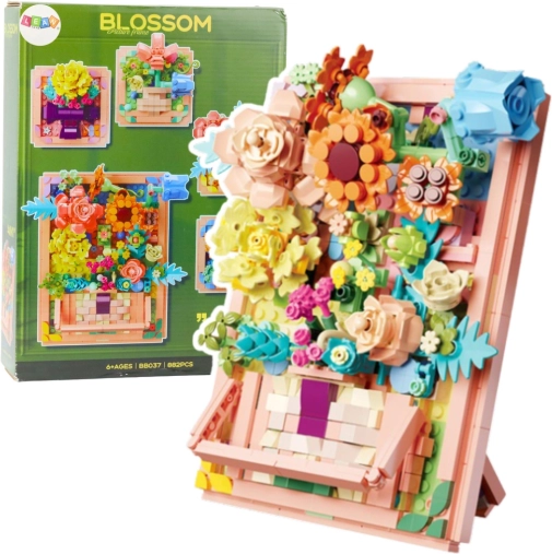 Baukasten Blumen im Rahmen 4-in-1, 882 Teile