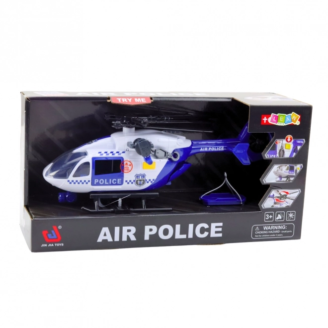Polizeihubschrauber mit Licht und Sound