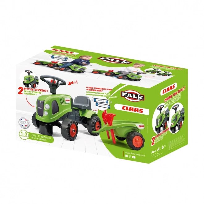 Falk Lauflernwagen Baby Claas mit Anhänger