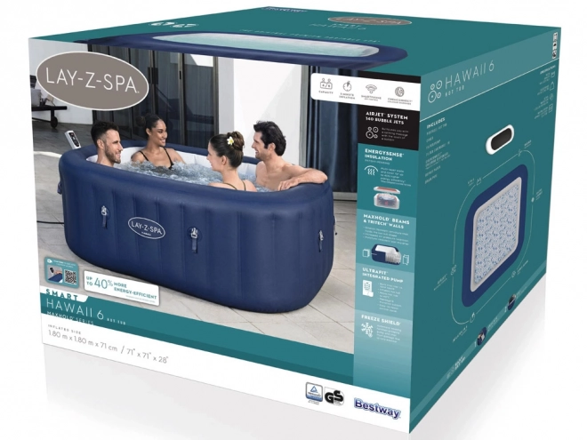 Aufblasbarer Whirlpool Lay-Z-Spa Hawaii Smart Jet 6