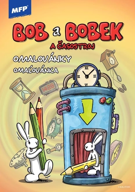 MFP Malbuch A4 Bob und Bobek Zeitmaschine